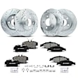 APBRPS236 Front & Rear Drilled Rotors & Ceramic Brake Pads
