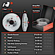 APBRPS236 Front & Rear Drilled Rotors & Ceramic Brake Pads