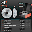 APBRPS236 Front & Rear Drilled Rotors & Ceramic Brake Pads
