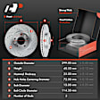 APBRPS240 Front & Rear Drilled Rotors & Ceramic Brake Pads