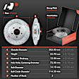 APBRPS241 Front & Rear Drilled Rotors & Ceramic Brake Pads
