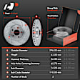 APBRPS243 Front & Rear Drilled Rotors & Ceramic Brake Pads