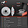 APBRPS243 Front & Rear Drilled Rotors & Ceramic Brake Pads