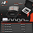 APBRPS243 Front & Rear Drilled Rotors & Ceramic Brake Pads