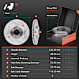 APBRPS252 Front & Rear Drilled Rotors & Ceramic Brake Pads