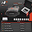APBRPS252 Front & Rear Drilled Rotors & Ceramic Brake Pads