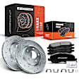 APBRPS262 Front Drilled Rotors & Ceramic Brake Pads