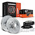 APBRPS264 Front Drilled Rotors & Ceramic Brake Pads