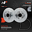 APBRPS264 Front Drilled Rotors & Ceramic Brake Pads