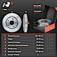 APBRPS268 Front Drilled Rotors & Ceramic Brake Pads