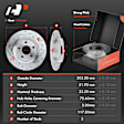 APBRPS280 Rear Drilled Rotors & Ceramic Brake Pads