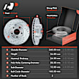 APBRPS285 Front & Rear Drilled Rotors & Ceramic Brake Pads