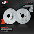 APBRPS287 Front Drilled Rotors & Ceramic Brake Pads