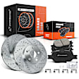 APBRPS289 Front Drilled Rotors & Ceramic Brake Pads