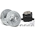 APBRPS289 Front Drilled Rotors & Ceramic Brake Pads