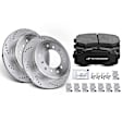 APBRPS296 Rear Drilled Rotors & Ceramic Brake Pads