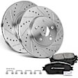 APBRPS299 Front Drilled Rotors & Ceramic Brake Pads