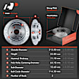 APBRPS300 Rear Drilled Rotors & Ceramic Brake Pads