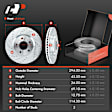 APBRPS305 Front Drilled Rotors & Ceramic Brake Pads
