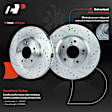APBRPS305 Front Drilled Rotors & Ceramic Brake Pads