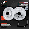 APBRPS309 Rear Drilled Rotors & Ceramic Brake Pads