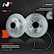 APBRPS312 Rear Drilled Rotors & Ceramic Brake Pads