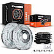 APBRPS320 Front Drilled Rotors & Ceramic Brake Pads