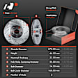 APBRPS322 Front Drilled Rotors & Ceramic Brake Pads