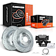APBRPS334 Rear Drilled Rotors & Ceramic Brake Pads
