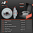 APBRPS334 Rear Drilled Rotors & Ceramic Brake Pads