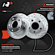 APBRPS340PG Rear Drilled Rotors & Ceramic Brake Pads