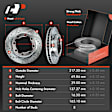 APBRPS345PG Front Drilled Rotors & Ceramic Brake Pads