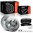 APBRPS347 6 Pcs Front Drilled Brake Rotors & Ceramic Pads