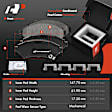 APBRPS348PG Front Drilled Rotors & Ceramic Brake Pads