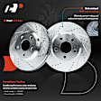 APBRPS348PG Front Drilled Rotors & Ceramic Brake Pads