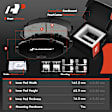Brake Rotor and Pad Kit, 6 Pcs, Front Driver & Passenger, A-Premium, APBRPS355