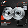 Brake Rotor and Pad Kit, 6 Pcs, Front Driver & Passenger, A-Premium, APBRPS355