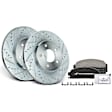 APBRPS361PG Front Drilled Rotors & Ceramic Brake Pads