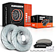 APBRPS361PG Front Drilled Rotors & Ceramic Brake Pads