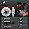 APBRPS361PG Front Drilled Rotors & Ceramic Brake Pads
