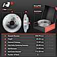 APBRPS372 Rear Drilled Rotors & Ceramic Brake Pads