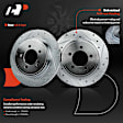 APBRPS372 Rear Drilled Rotors & Ceramic Brake Pads
