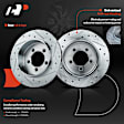 APBRPS372 Rear Drilled Rotors & Ceramic Brake Pads