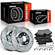 APBRPS375 Front Drilled Rotors & Ceramic Brake Pads