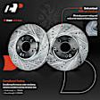 APBRPS375 Front Drilled Rotors & Ceramic Brake Pads