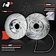 APBRPS375 Front Drilled Rotors & Ceramic Brake Pads