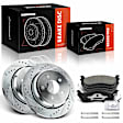 APBRPS377 6 Pcs Rear Drilled Brake Rotors & Ceramic Pads