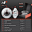 Brake Rotor and Pad Kit, 12 Pcs, Front & Rear, A-Premium, APBRPS383