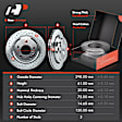 Brake Rotor and Pad Kit, 12 Pcs, Front & Rear, A-Premium, APBRPS383