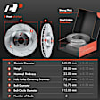 APBRPS391PG Front Drilled Rotors & Ceramic Brake Pads